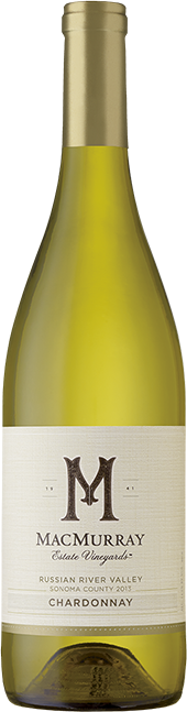 Bottle of Russian River Valley Chardonnay from MacMurray Estate Vineyard
